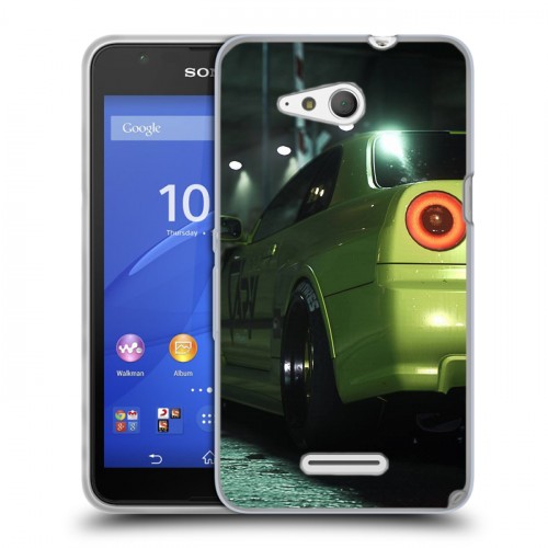 Дизайнерский пластиковый чехол для Sony Xperia E4g Need For Speed