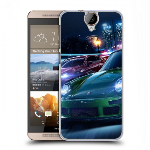 Дизайнерский пластиковый чехол для HTC One E9+ Need For Speed