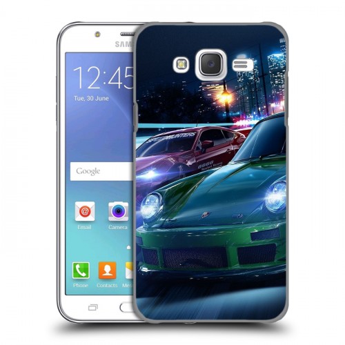 Дизайнерский пластиковый чехол для Samsung Galaxy J5 Need For Speed