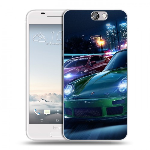 Дизайнерский пластиковый чехол для HTC One A9 Need For Speed