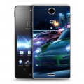 Дизайнерский пластиковый чехол для Sony Xperia TX Need For Speed