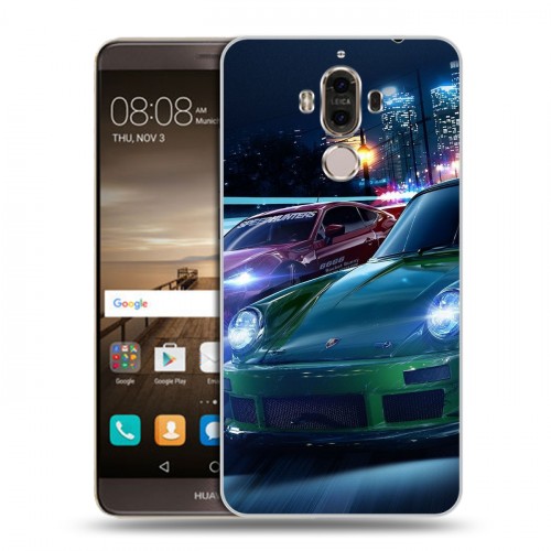 Дизайнерский пластиковый чехол для Huawei Mate 9 Need For Speed