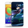 Дизайнерский силиконовый чехол для Alcatel A3 Need For Speed