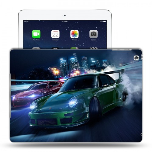 Дизайнерский силиконовый чехол для Ipad (2017) Need For Speed