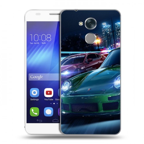 Дизайнерский пластиковый чехол для Huawei Honor 6C Need For Speed