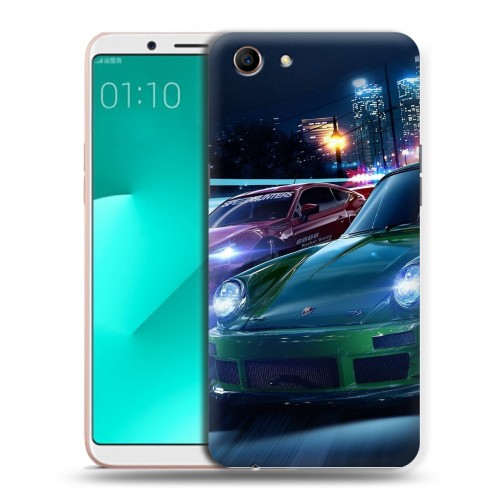 Дизайнерский пластиковый чехол для OPPO A83 Need For Speed