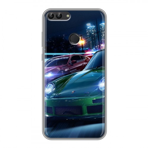 Дизайнерский силиконовый чехол для Huawei P Smart Need For Speed