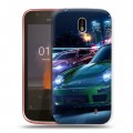 Дизайнерский пластиковый чехол для Nokia 1 Need For Speed