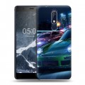 Дизайнерский пластиковый чехол для Nokia 5.1 Need For Speed