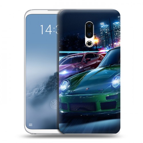 Дизайнерский силиконовый чехол для Meizu 16th Plus Need For Speed