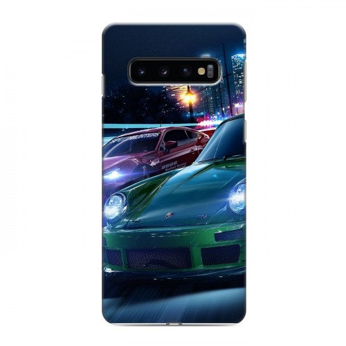 Дизайнерский силиконовый чехол для Samsung Galaxy S10 Need For Speed