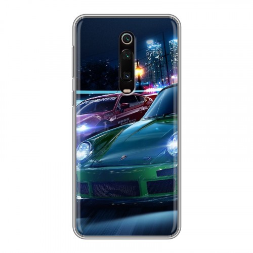 Дизайнерский силиконовый чехол для Xiaomi RedMi K20 Need For Speed