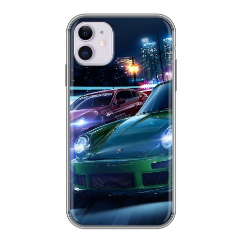 Дизайнерский силиконовый чехол для Iphone 11 Need For Speed