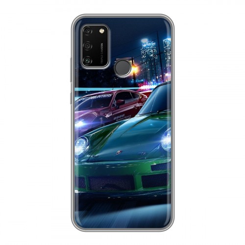 Дизайнерский силиконовый чехол для Huawei Honor 9A Need For Speed