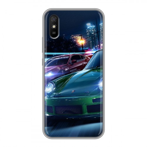 Дизайнерский силиконовый с усиленными углами чехол для Xiaomi RedMi 9A Need For Speed