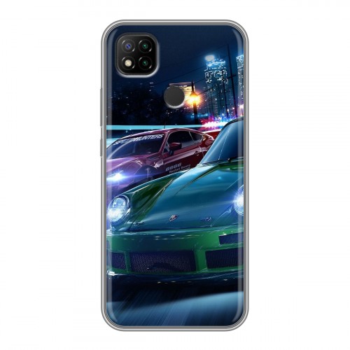 Дизайнерский силиконовый чехол для Xiaomi RedMi 9C Need For Speed