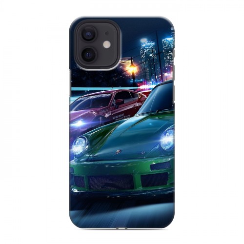 Дизайнерский силиконовый чехол для Iphone 12 Need For Speed