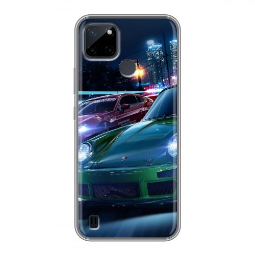 Дизайнерский силиконовый чехол для Realme C21Y Need For Speed