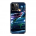 Дизайнерский силиконовый чехол для Iphone 14 Pro Max Need For Speed