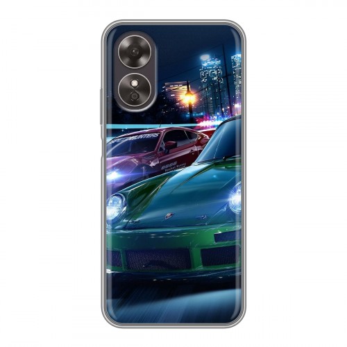 Дизайнерский силиконовый чехол для OPPO A17 Need For Speed