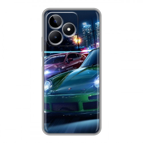 Дизайнерский силиконовый чехол для Realme C53 Need For Speed