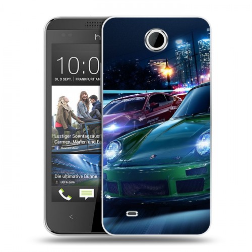 Дизайнерский силиконовый чехол для HTC Desire 300 Need For Speed
