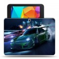 Дизайнерский силиконовый чехол для Samsung Galaxy Tab 4 10.1 Need For Speed