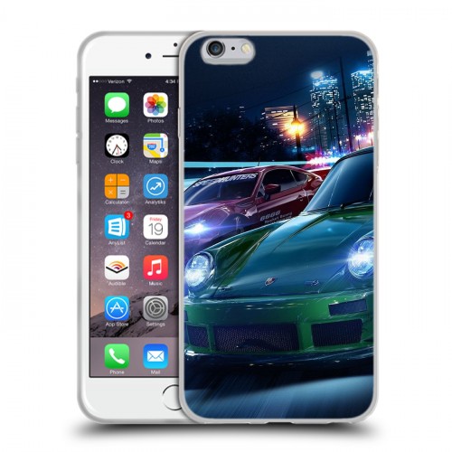 Дизайнерский силиконовый чехол для Iphone 6 Plus/6s Plus Need For Speed