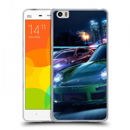 Дизайнерский силиконовый чехол для Xiaomi Mi Note Need For Speed