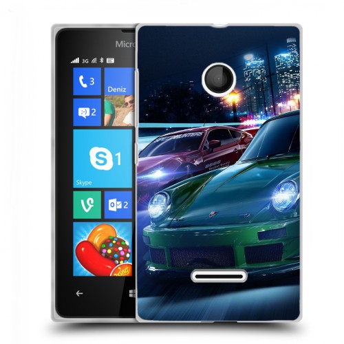 Дизайнерский пластиковый чехол для Microsoft Lumia 435 Need For Speed