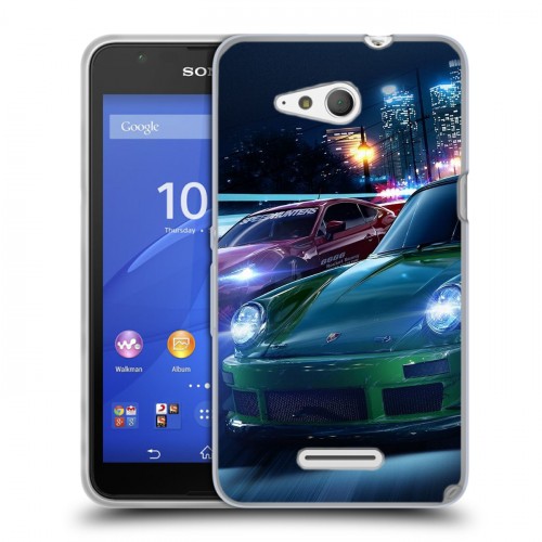 Дизайнерский пластиковый чехол для Sony Xperia E4g Need For Speed