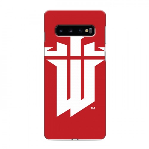 Дизайнерский силиконовый чехол для Samsung Galaxy S10 Wolfenstein