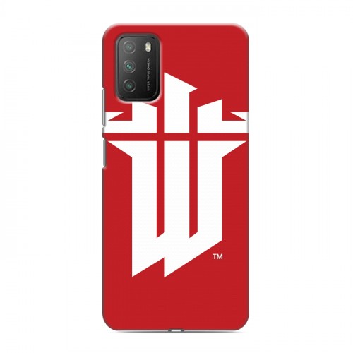 Дизайнерский пластиковый чехол для Xiaomi Poco M3 Wolfenstein