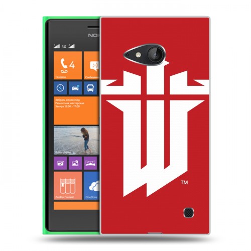 Дизайнерский пластиковый чехол для Nokia Lumia 730/735 Wolfenstein
