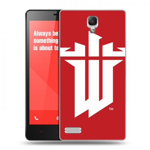 Дизайнерский пластиковый чехол для Xiaomi RedMi Note Wolfenstein