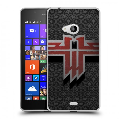 Дизайнерский пластиковый чехол для Microsoft Lumia 540 Wolfenstein