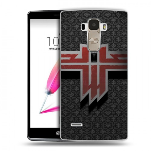 Дизайнерский пластиковый чехол для LG G4 Stylus Wolfenstein