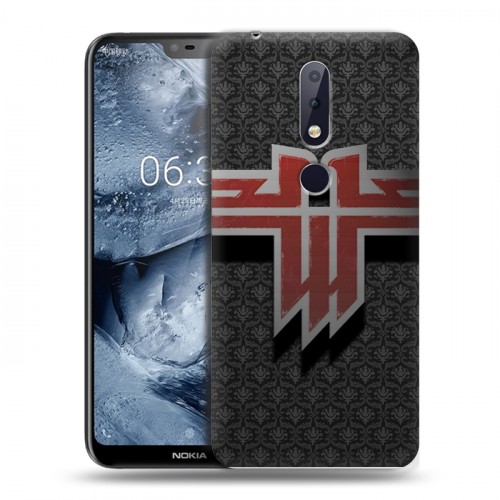 Дизайнерский пластиковый чехол для Nokia 6.1 Plus Wolfenstein