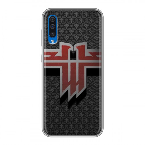 Дизайнерский силиконовый чехол для Samsung Galaxy A50 Wolfenstein