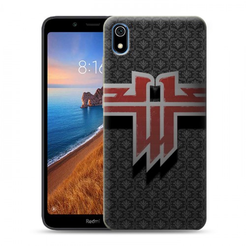 Дизайнерский силиконовый чехол для Xiaomi RedMi 7A Wolfenstein