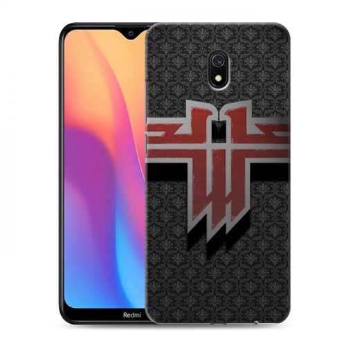 Дизайнерский силиконовый с усиленными углами чехол для Xiaomi RedMi 8A Wolfenstein