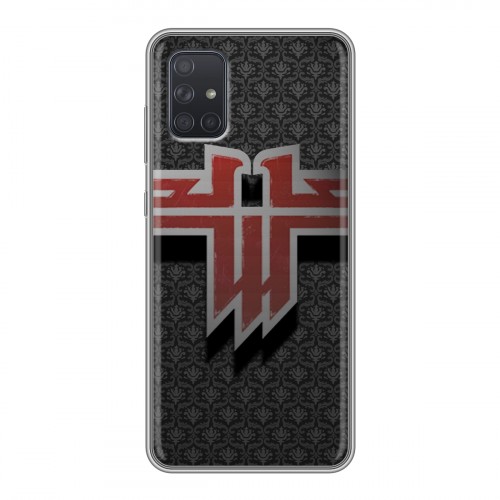 Дизайнерский силиконовый чехол для Samsung Galaxy A71 Wolfenstein