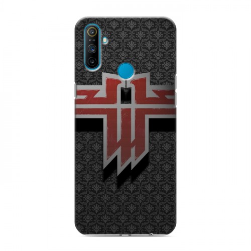 Дизайнерский силиконовый чехол для Realme C3 Wolfenstein