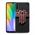 Дизайнерский пластиковый чехол для Huawei Y6p Wolfenstein