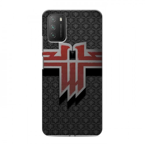 Дизайнерский пластиковый чехол для Xiaomi Poco M3 Wolfenstein