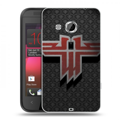 Дизайнерский пластиковый чехол для HTC Desire 200 Wolfenstein