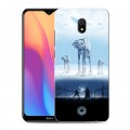 Дизайнерский силиконовый с усиленными углами чехол для Xiaomi RedMi 8A Звездные войны