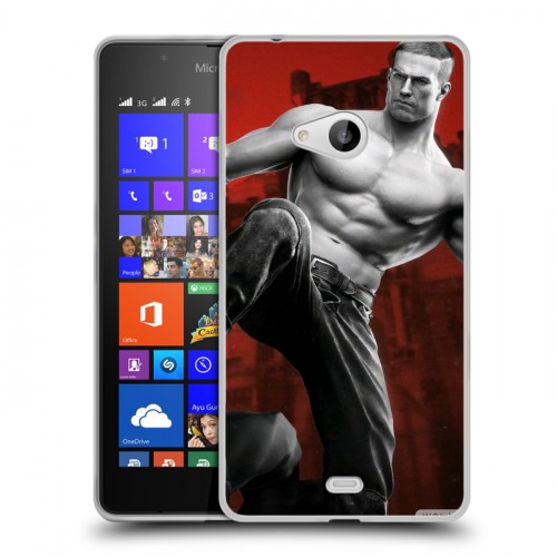 Дизайнерский пластиковый чехол для Microsoft Lumia 540 Wolfenstein