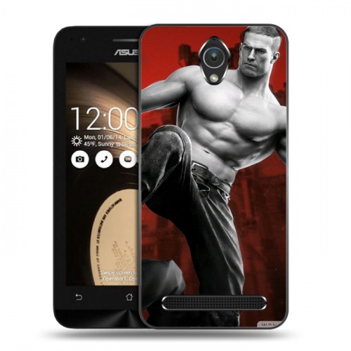 Дизайнерский пластиковый чехол для ASUS Zenfone Go Wolfenstein