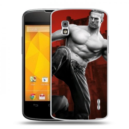 Дизайнерский пластиковый чехол для LG Google Nexus 4 Wolfenstein